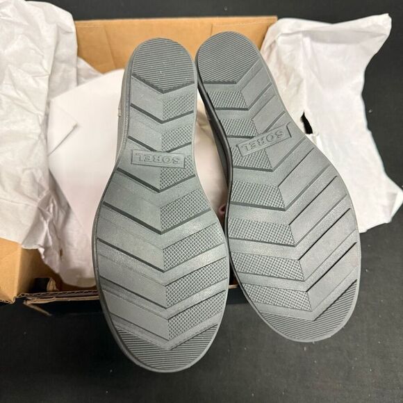 New Sorel Evie II NW Lace Quarry Grill Waterproof Leather Boots 7 - Picture 4 of 5